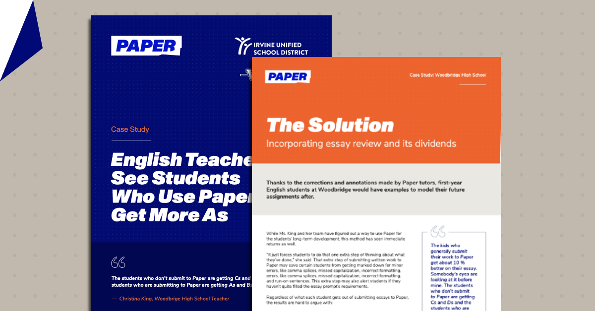 English Teachers See Student Receive More As Paper